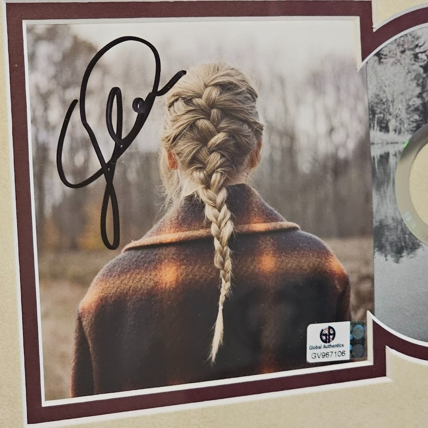 Taylor Swift Signed Evermore  CD Autographed COA Eras