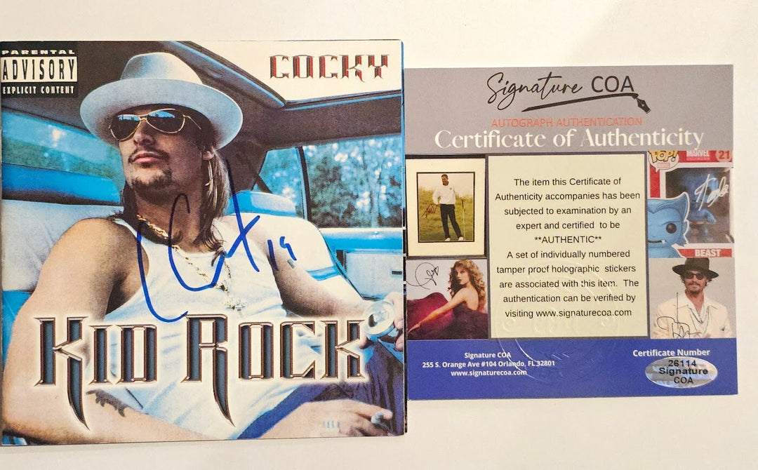 Kid Rock Signed Cocky  Autographed CD  Authenticated COA
