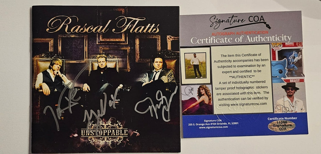 Rascal Flats Band signed autographed Unstoppable CD  COA