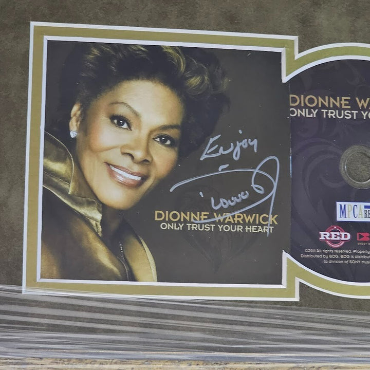 Dionne Warwick signed CD Only trust Your Heart Autographed Framed JSA
