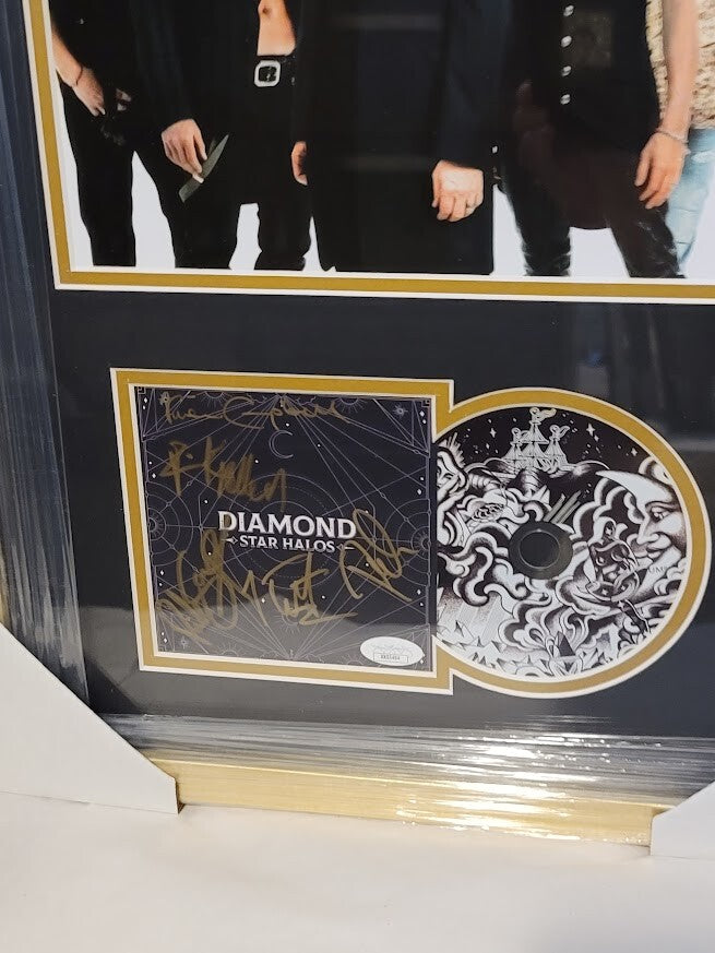 Def Leppard Band Signed autographed Diamond CD JSA Letter of Authenticity LOA