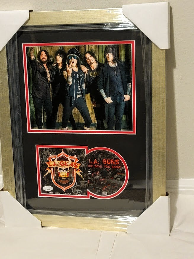 LA Guns Signed Autographed The Devil You Know CD  JSA L.A. Phil Lewis Traci Guns