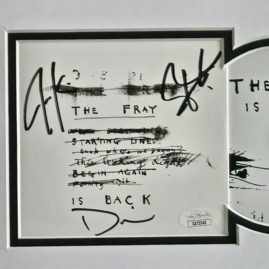 The Fray Band autographed CD  The Fray is Back Signed JSA COA
