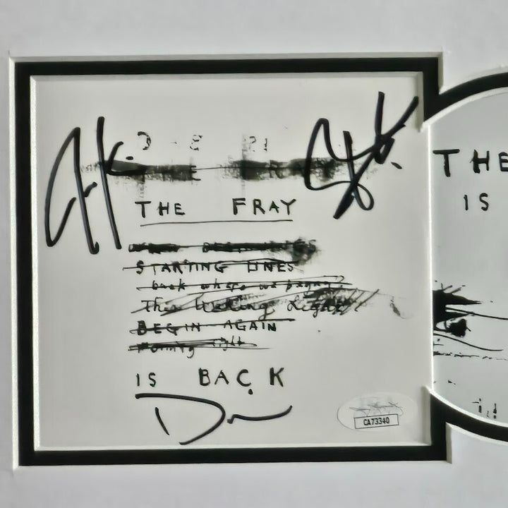 The Fray Band autographed CD  The Fray is Back Signed JSA COA