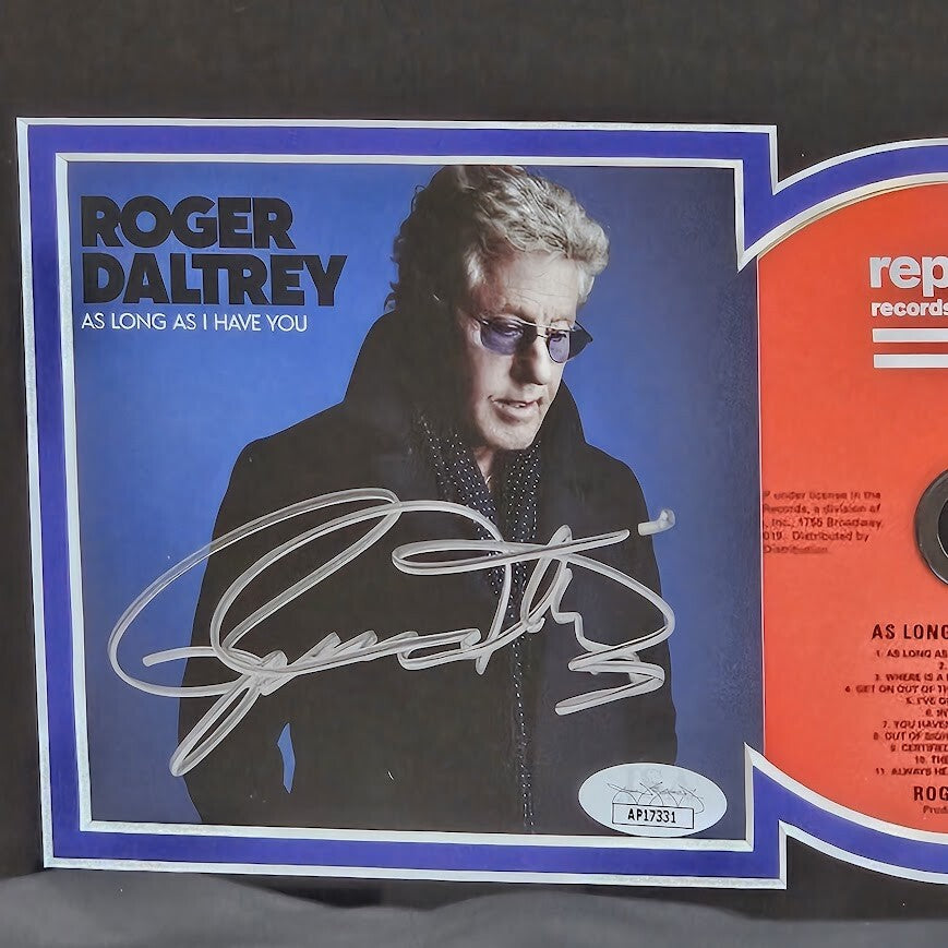 Roger Daltrey Signed  Autographed As Long As I Have You CD  JSA Certified COA