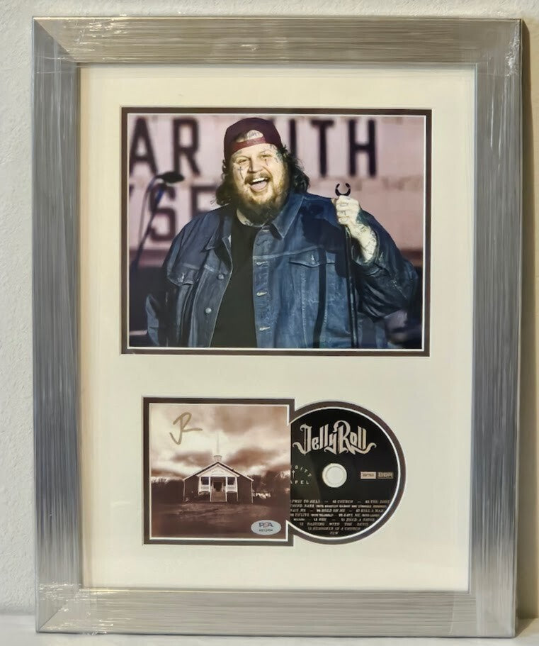 Jelly Roll signed Whitsitt Chapel CD  PSA DNA COA Autographed Framed