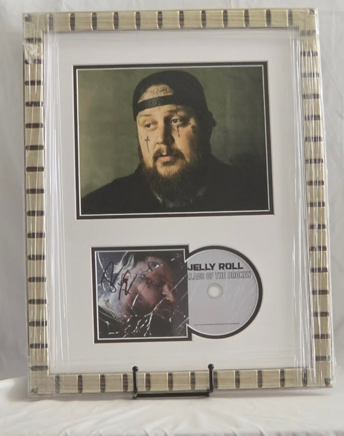 Jelly Roll Signed  Ballads of the Broken CD Autographed COA  Framed