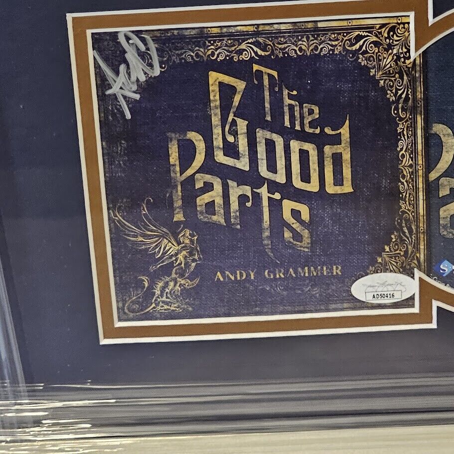 Andy Grammer signed  The Good Parts  CD Autographed  JSA Framed