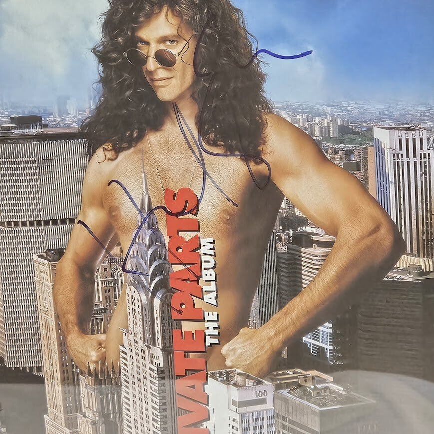 Howard Stern Private Parts Signed LP Blue Record Vinyl JSA Letterof Authenticity