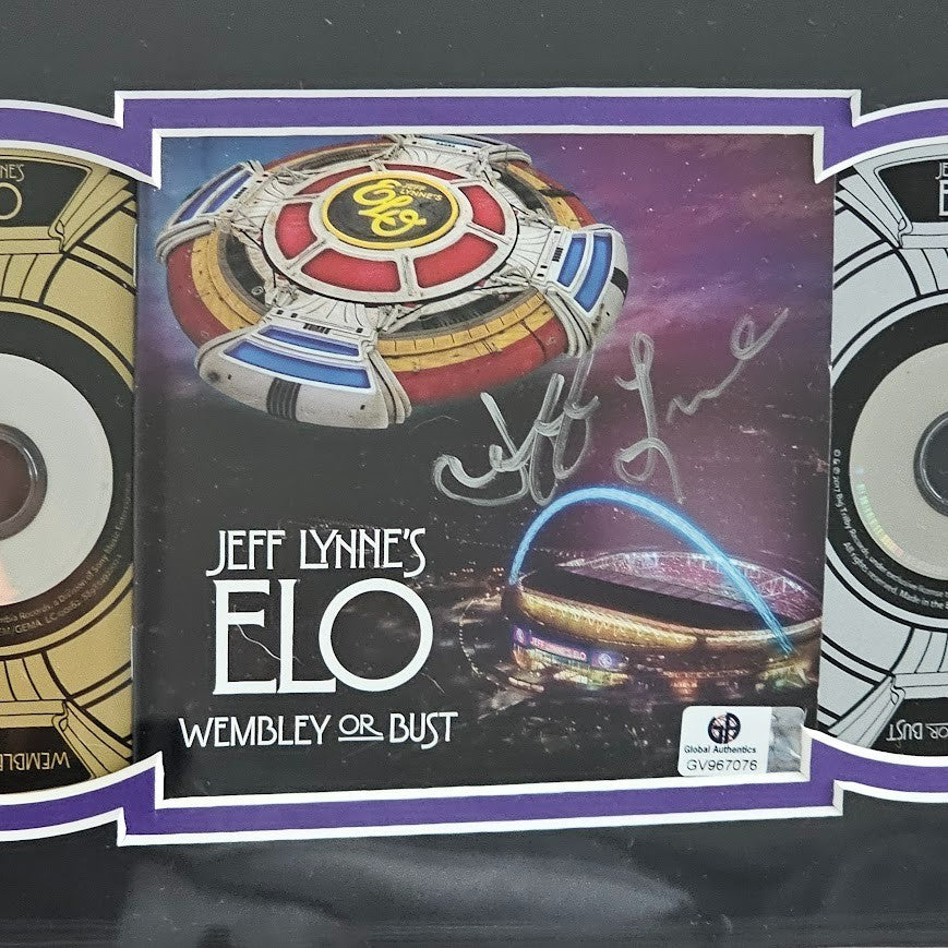 ELO Jeff Lynne Autographed Signed CD Wembley or Bust Electric Light Orchestra