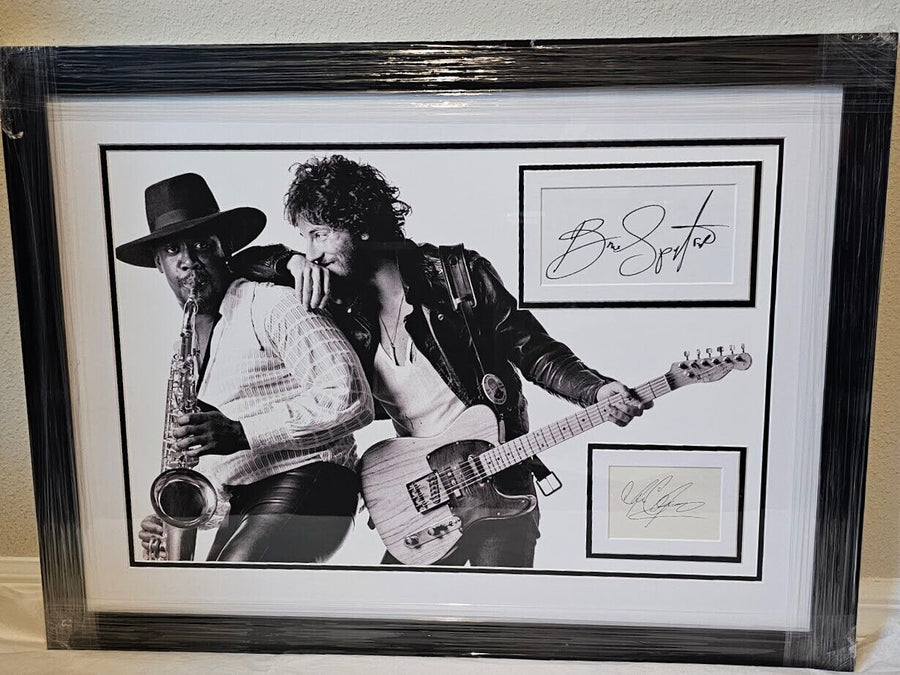 Bruce Springsteen Clarence Clemons Signed 30x23 pic JSA letter of Authenticity