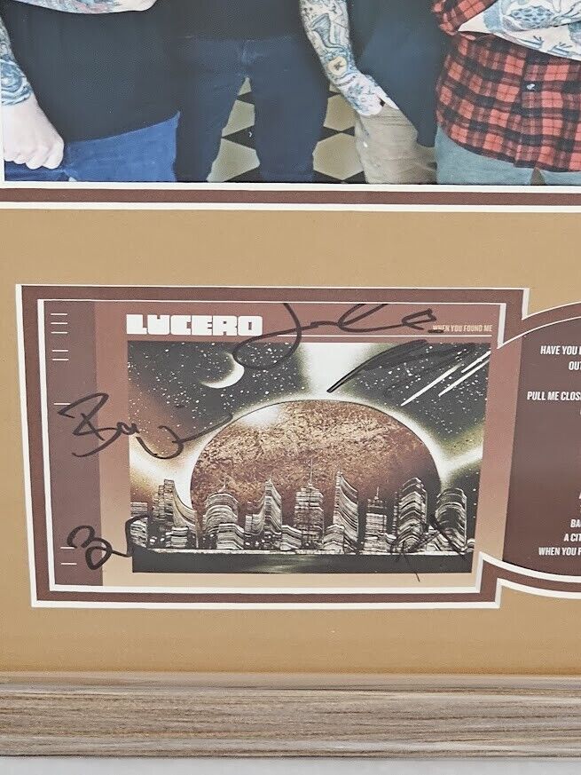 Lucero band signed Autographed When you Found Me  CD JSA Certified COA