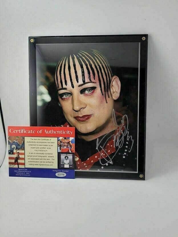 Boy George Culture Club Signed Authentic 8x10 Photo Picture Autographed COA