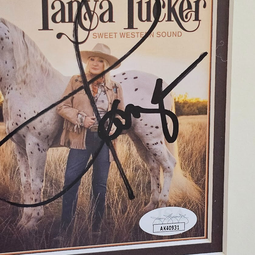 Tanya Tucker Signed Sweet Western Sound  Autographed CD JSA Certified  Framed