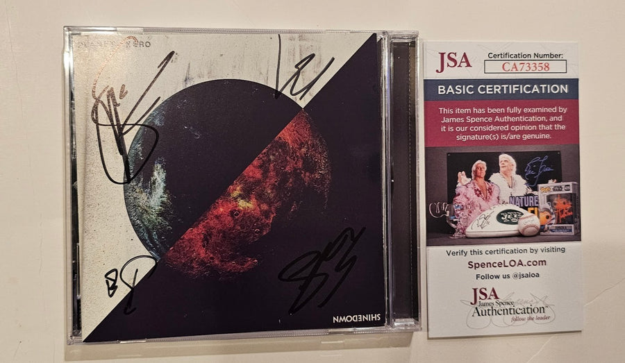 Shinedown Band  Autographed Signed Shine Down CD JSA COA