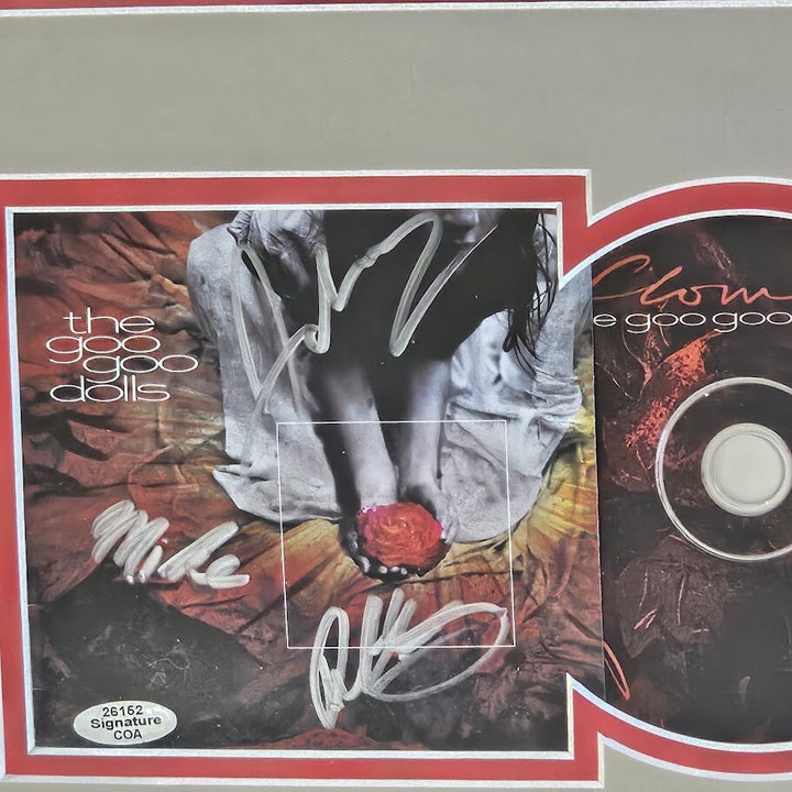 Goo Goo Dolls Band Signed Autographed Gutter Flower CD Framed COA Johnny Rzeznik