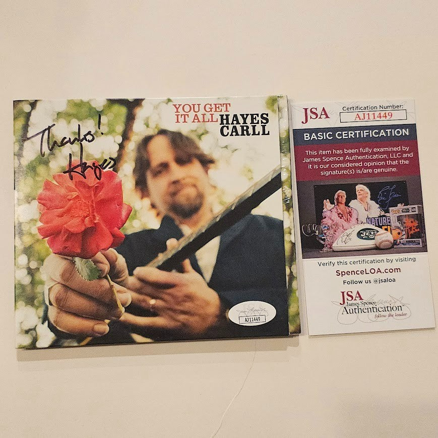 Hayes Carll Signed Autographed You Get it All CD JSA COA