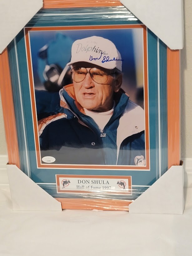 Don Shula Signed Autographed photo Picture  Miami Dolphins JSA COA Framed