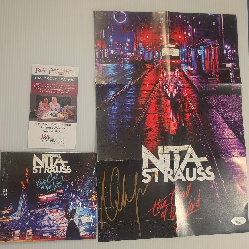 Nita Strauss Autographed  signed CD insert  The Call of the Void JSA COA