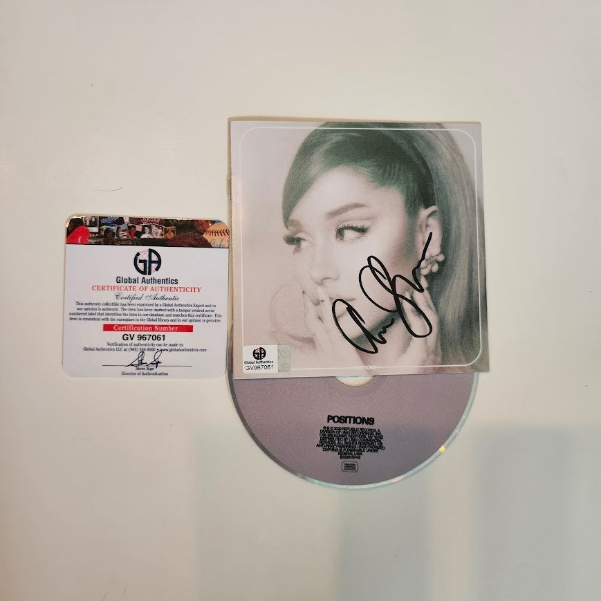 Ariana Grande Full Name Autographed Signed CD Self Titled Global Authentics  COA