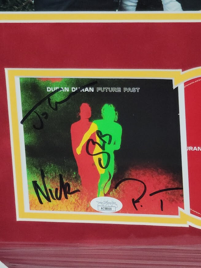 Duran Duran  band signed autographed Future Past CD  JSA authenticated Framed