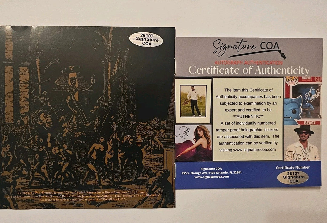 Heaven and Hell Signed CD Autographed The Devil You Know CD Black Sabbath