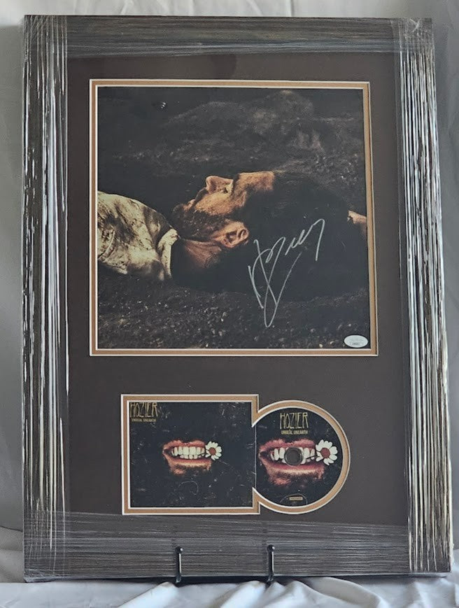 Hozier signed Autographed Unreal Unearth CD JSA COA Framed