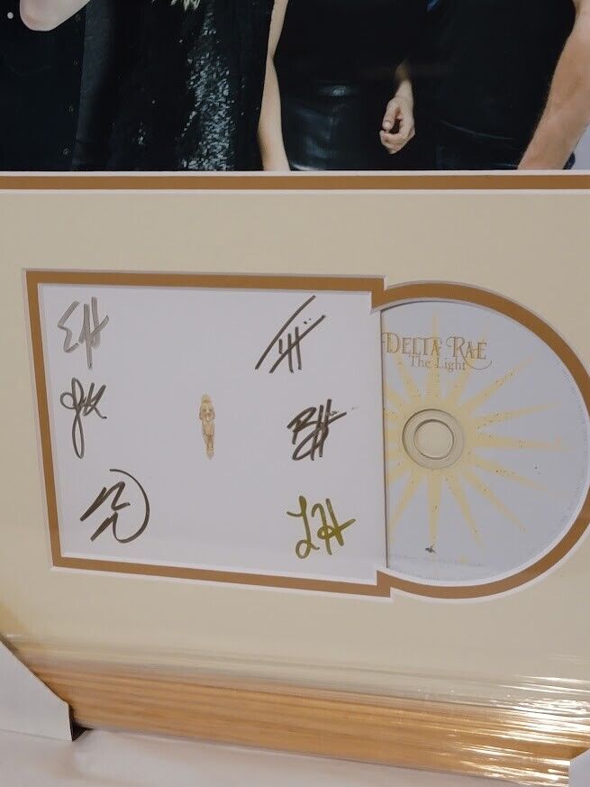 Delta Rae Signed Autographed The Light CD JSA Framed