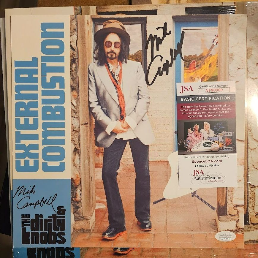 Mike Campbell Signed Autographed LP Internal Combustion Album Record JSA COA