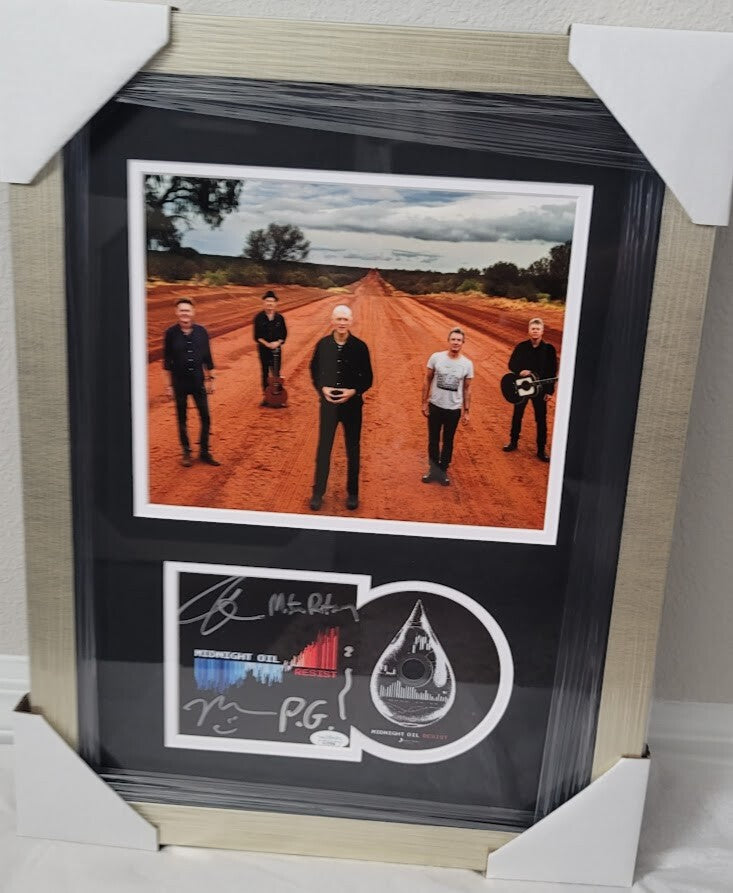 Midnight Oil Band Signed Resist  CD Autographed JSA Rare