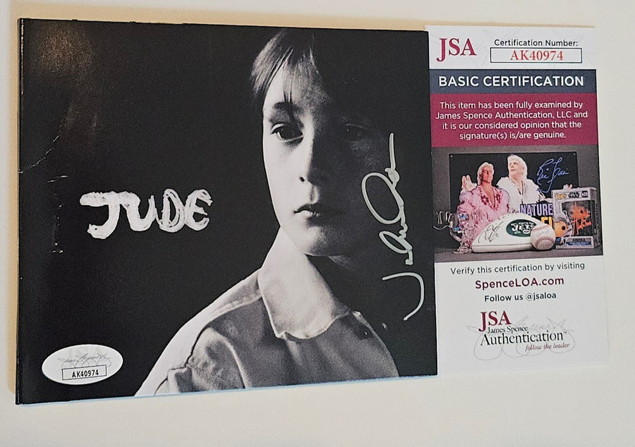 Julian Lennon signed Autographed Jude CD booklet JSA COA