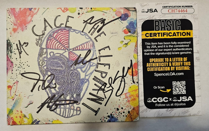 Cage the Elephant Band Signed Autograph Self titled CD Framed JSA COA  Certified