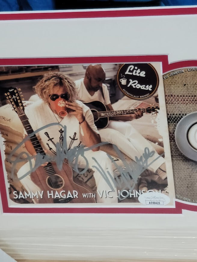Sammy Hagar and  Vic Johnson signed Lite Roast   CD Autographed JSA Certified