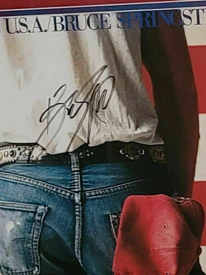 Bruce Springsteen Signed Autographed Album LP Born in the USA PSA DNA Certified