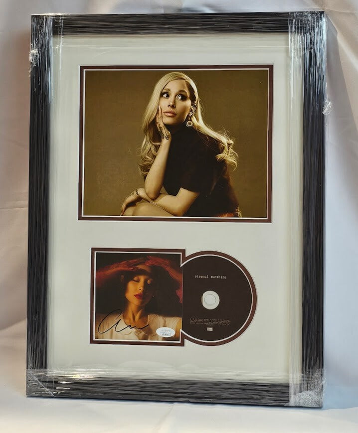 Ariana Grande signed Eternal Sunshine CD Autographed JSA Certified Framed