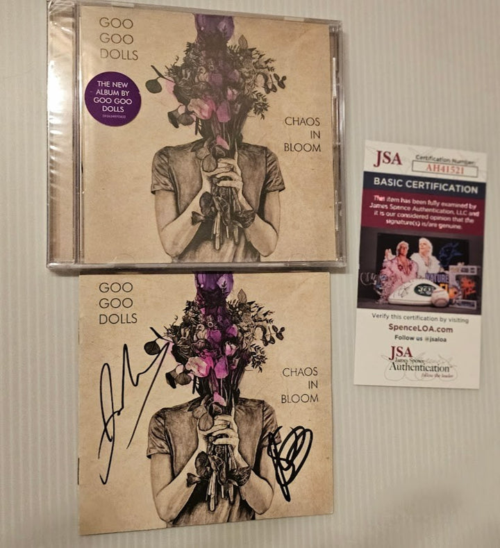Goo Goo Dolls  Signed Autographed Chaos in Bloom CD JSA COA