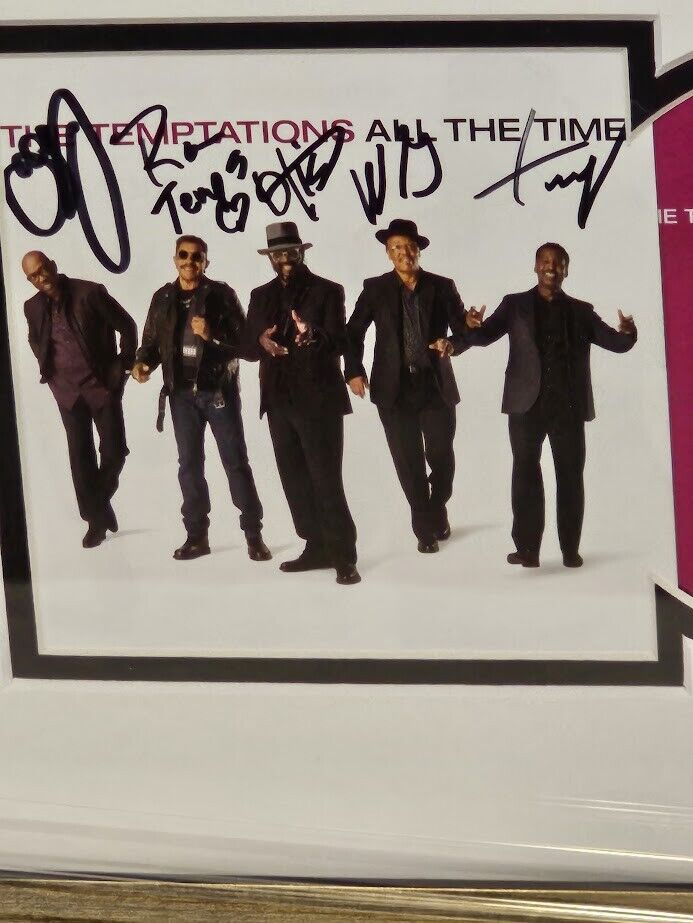 The Temptations Signed All The Time  CD  JSA Authenticated Gift
