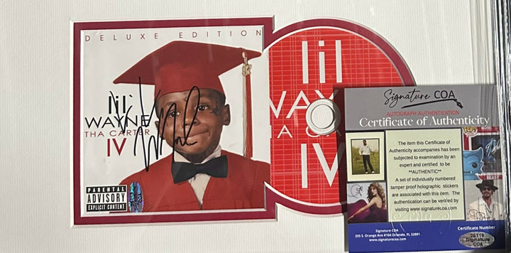 Lil Wayne  Signed Lil Wayne Carter IV  Autographed CD  Authenticated COA