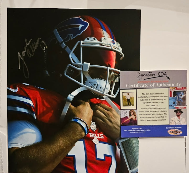 Josh Allen signed autographed 8x10 Picture COA Buffalo Bills MVP