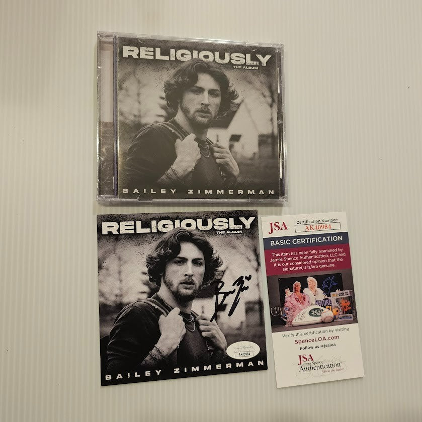 Baily Zimmerman Signed Religiously CD Autographed JSA Certified COA