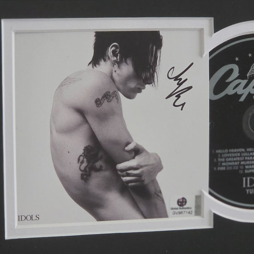 YungBlud Signed Autographed Idols  CD Framed Global Authentics COA Yung Blud