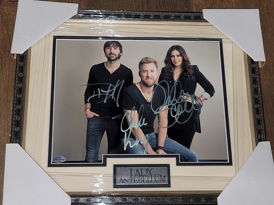 Lady A Antebellum signed Autographed 8x10 Photo Picture COA  Framed