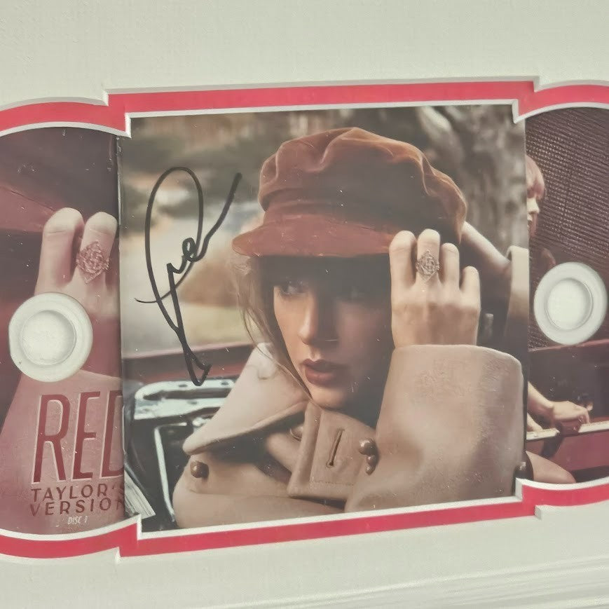 Taylor Swift Signed Red  Taylors Version CD Autographed COA Eras