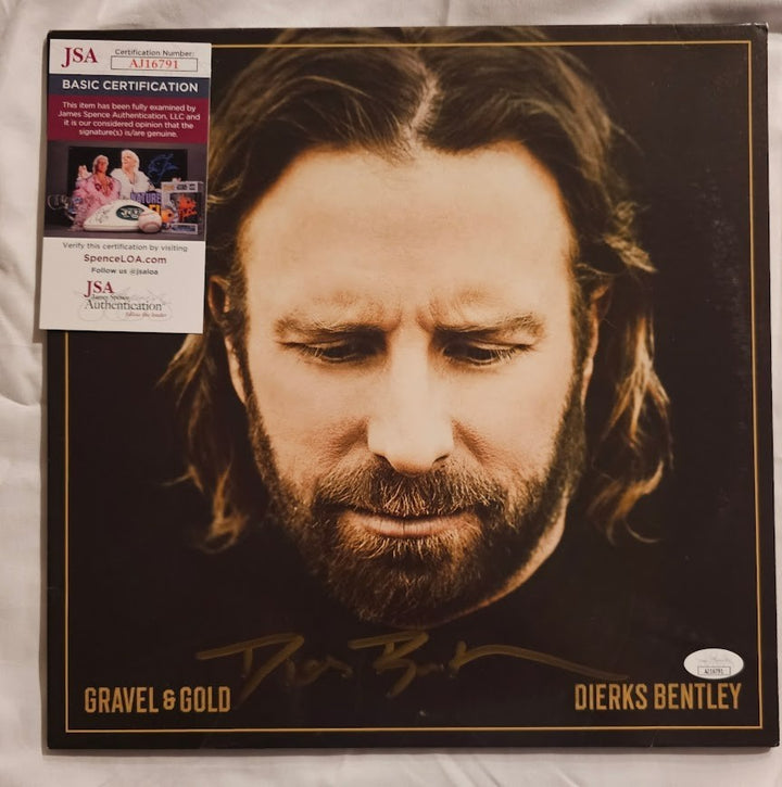 Dierks Bentley Signed Autographed Gravel & Gold Double Vinyl LP JSA COA