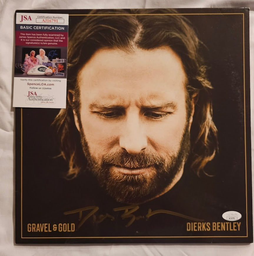 Dierks Bentley Signed Autographed Gravel & Gold Double Vinyl LP JSA COA