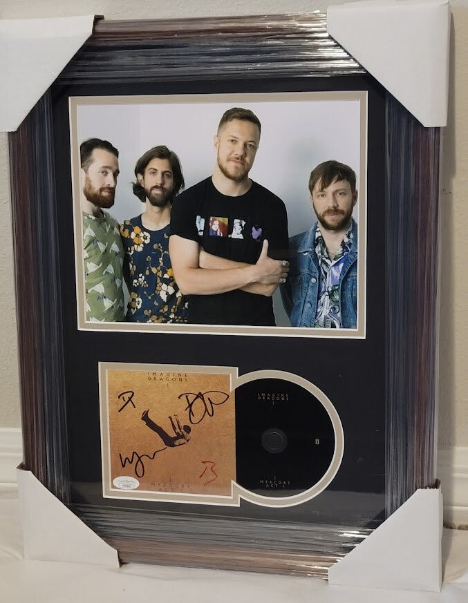 Imagine Dragons Signed Autographed Mercury Act 1 CD JSA Framed