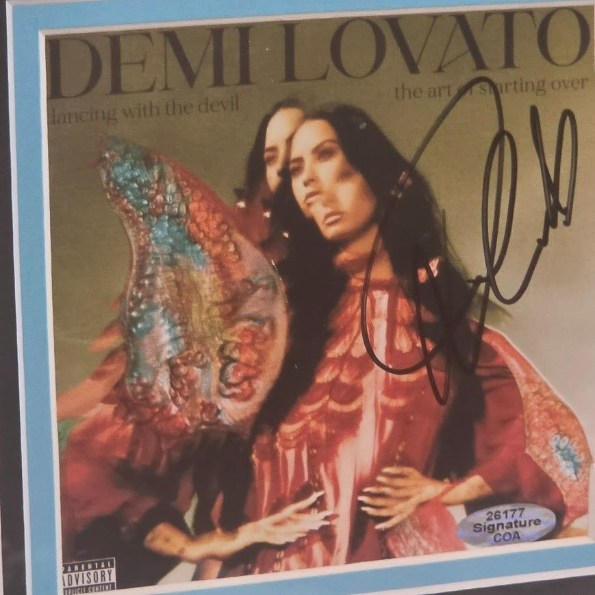Demi Lovato  Autographed Signed  Dancing with the Devil CD Certified Framed