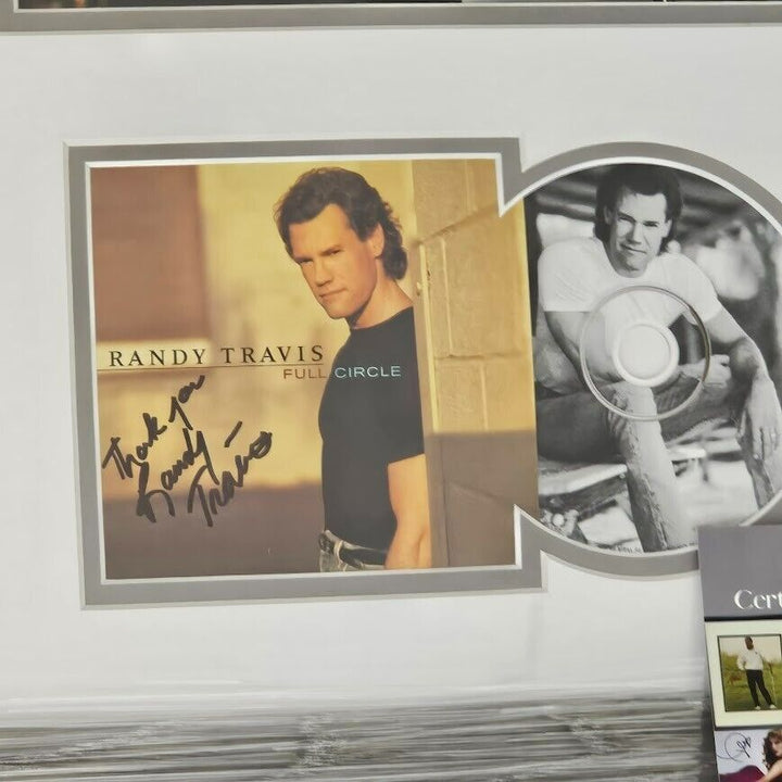 Randy Travis  Signed Autographed Full Circle CD   Framed COA