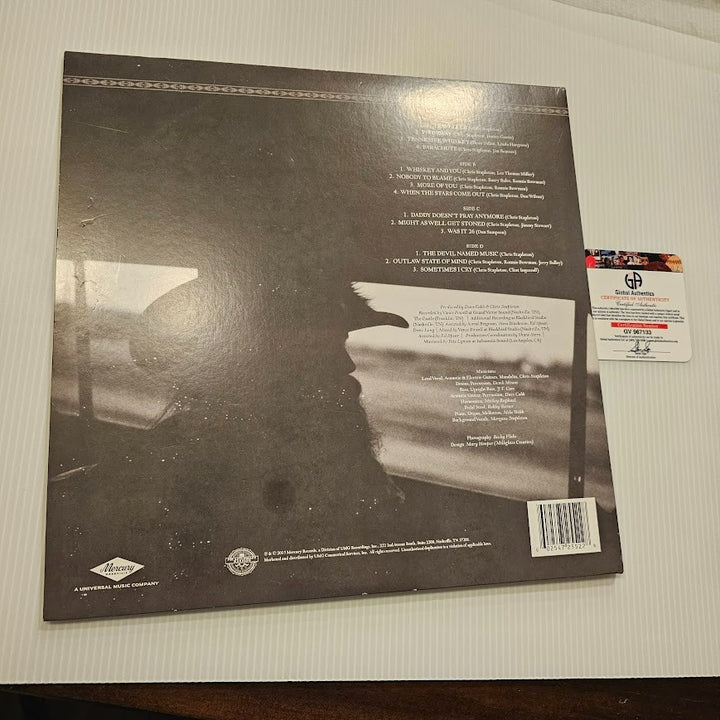 Chris Stapleton Signed Autographed Traveller LP Record  Global Authentics COA