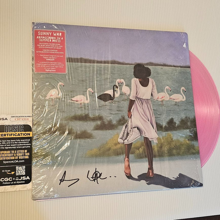 Sunny War Signed Autographed LP Record Vinyl Armageddon In a Summer Dress JSA